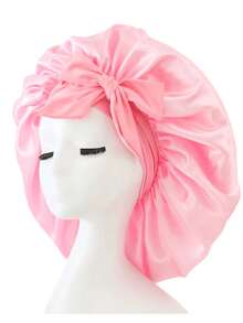 1pc Luxury Satin Sleep Bonnet With Adjustable Bow, Lightweight Hair Protection Cap, Suitable For Curly/Braided/Natural Hair, Multiple Colors Available, Essential For Nighttime Hair Care, Soft And Comfortable, Perfect For Beauty And Travel - View 15