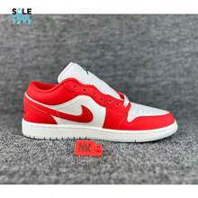 Nike Air Jordan 1 Retro Low SE Chile Red Men's Shoes II9813-600 - 紅白色 - 查看 3