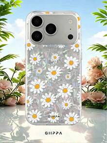 GIIPPA 1個貝殼圖案底部與碎花設計手機殼，Phone 17 Pro Max 手機殼，相容於 Phone 16 Pro Max、15 Pro Max、14 Pro Max，韓系高端時尚趣味手機殼，相容於 11/12/13/14/15/16 Pro Max Plus，優雅設計適合男女，聖誕節、情人節、復活節、婚禮季和生日送女友的完美禮物！ - 彩色 - 查看 8