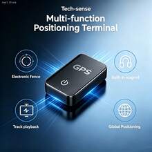 1-Inch Pure Offline Hidden Mini Magnetic GPS Tracker! Ultra-Long Battery Life, Real-Time Positioning, No Monthly Fees. Suitable For Cars, Children, The Elderly, Pets, Keys, Luggage, And Wallets.S14 - Black - View 10