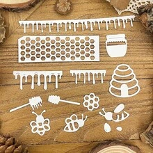 1pc Bee Set Series Metal Cutting Dies DIY Scrapbook Album Welcome Card Home Decor Holiday Greeting Handmade - Bee - View 4