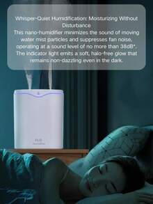 2L Humidificador de escritorio doméstico de alta capacidad en blanco/rosa/verde con difusor de aromas, luz LED de 7 colores, atomizador multifunción, alimentado por USB, niebla fría adecuado para habitaciones grandes, llenado superior, uso en toda la casa y plantas, material de plástico, apagado automático, adecuado para oficina, sala de estar, dormitorio y humidificación de plantas, decoración del hogar/10ml Aceites esenciales de aromaterapia - Multicolor - Ver 12