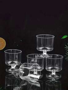 Baking Dessert Cups, Mini Dessert Cups, No-Bake Afternoon Tea Dessert Cups, Clear Wine Glasses, Mini Ice Cream Cake Dessert Cups, Reusable Plastic Cups, Cream Puff Appetizer Cups, Food Preparation Tools And Party Supplies Suitable For Cake Decorating - Multicolor - View 3