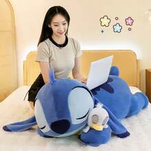 50/70cm Stitch Plush Doll Stitch Lilo Doll Cute Duck Plush Stuffed Decoration Toy Kawaii Children's Birthday Gift - Blue - View 9