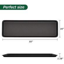 1 Pack 16"X55" Extra Large Rubber Shoe Tray – Slim Boot Mat For Entryway, Indoor & Outdoor Use, Long Rectangular Boot Tray For Muddy Shoes - View 2
