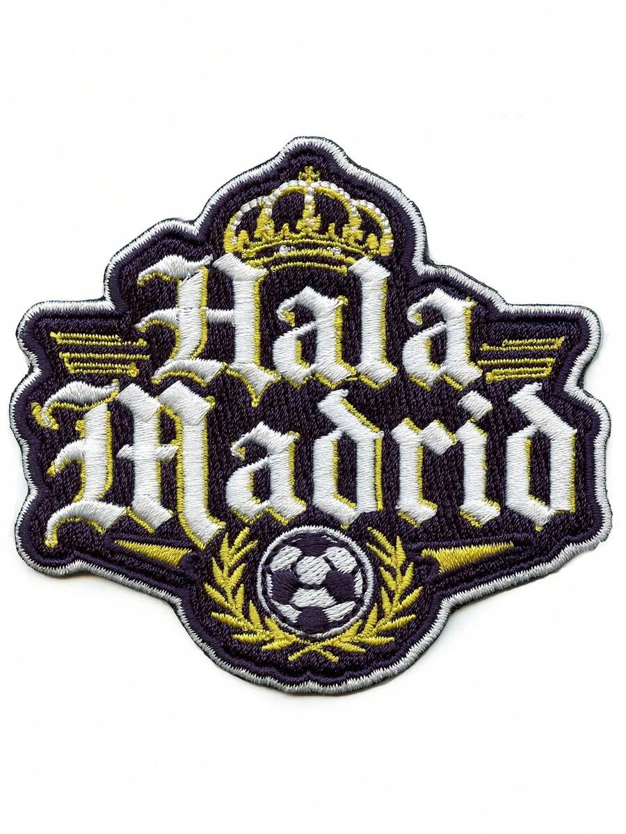 1個 Hala Madrid 足球刺繡熨燙貼布 西班牙足球 1902 - 彩色 - 查看 1