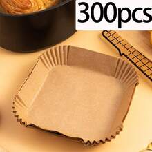 300/200/100/10pcs Air Fryer Liners, Parchment Paper, Baking Paper, Paper, Plate Liners, Oven Paper, Oil Absorbent Paper, Suitable For Wedding/Banquet/Birthday Party/Holiday Celebration/Restaurant/Kitchen/General Use - View 13