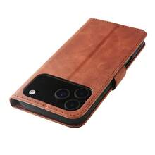 Compatible With 17 Phone Case 17pro Max Phone Leather Cover 17Air Flip Wallet Protective Case - Brown - View 5