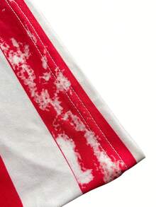 New 2026 Model: Wide Leg Casual Style Pants With American Flag Print. - 紅色 - 查看 7