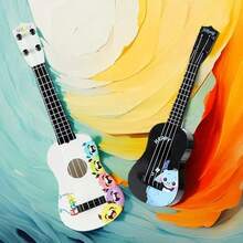 Ukulele For Kids Children's Musical Toy Mini 4-String Guitar, Beginner Ukulele Instrument Toy For Boys And Girls, Parent-Child Interactive Musical Toy, Kindergarten Early Education Instrument Teaching Aid, Portable Children's Musical Enlightenment Guitar For 3, 4, 5, 6 Years Old, Realistic Playable Sounding Guitar, Birthday Gift For Boys And Girls - Multicolor - View 9