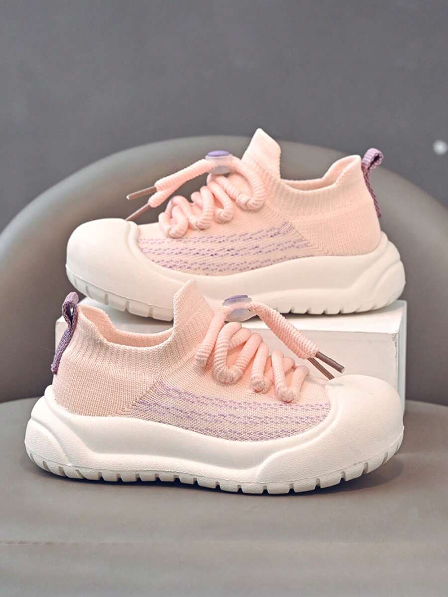 Zapatos deportivos unisex, zapatos casuales con suela blanda sin cordones, transpirables y cómodos, zapatos casuales fáciles de poner - Rosa - Ver 1
