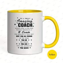 [Envío en 24 horas dentro de México]Taza con estampado doble1 taza de café de cerámica de 11 oz, con diseño de texto inspirador "A un entrenador verdaderamente increíble detrás de cada jugador...", apta para lavavajillas, regalo perfecto para entrenadores, atletas, adultos, regalos para fiestas/vacaciones/deportes - 2 - Ver 11
