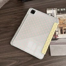 1件淺粉色圓點平板翻蓋保護殼，附筆槽，適用於iPad第10代10.9吋2022/Air 13(M3 2025)/Air 11(M3 2025)/Air 11(M3 2025)/11(A16 2025)/Galaxy Tab S10+/S9/A9, 5/5PR/6/6PRO/7/7PRO, Pad, Matepad, Honor Pad - 彩色 - 查看 5