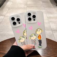 1 pieza funda de teléfono TPU esmerilada tipo jelly con diseño minimalista, carcasa suave semitransparente de alta gama, con funciones de protección anticaídas, anti huellas y protección completa para la cámara, compatible con iPhone 11/12/13/14/15/16/17 Pro y Pro Max. Resistente a impactos y caídas. MXGDYQ275 - GDYQ-WH-MXGDYQ275 - Ver 2