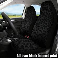 1pc Car Leopard Print Seat Cover, Full Leopard Print Ice Silk Car Seat Cover, Car Interior Decoration, Dust-Proof Protective Cover, Universal Seat Cushion For SUV And Sedan, Pink And Black Leopard Print, Suitable For Men And Women, Washable - Multicolor - View 11