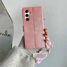 Buckle Calf Skin Texture Flip Cover Shockproof Phone Case + Kickstand Phone Case + Quality Printing Craft + A Complete Set Of Phone Cases Compatible With Apple 17promax/15promax/14promax/13promax/12promax/11promax/XSMAX/7/8PLUS Compatible With Apple 11/12/13/14/15promax .Galaxy S10/20/21/22/23S24U/A05/A14/A24/A25/A34/A54 Series Redminote11/12/13pro /HONOR 70/90/X7/X8/X6/X9AB Series Phone Case Models - Pink - View 4