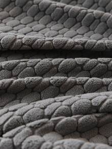 1 Stück einfarbige Jacquard-Maiskorn-Fleece-Sofahülle, geometrisches Muster, moderner minimalistischer Creme-Stil, weich, hautfreundlich, bequem, atmungsaktiv, Herbst/Winter Heimdekoration Hülle, Ganzjahres-Sofabezug, hohe Elastizität, rutschfest, verschleißfest, kratzfest, maschinenwaschbar, haustierfreundlich, vollständiger Schutz Sofahülle, geeignet für Arbeitszimmer, Schlafzimmer, Wohnzimmer, Outdoor, passt für 1-4-Sitzer L-förmiges Sofa - Dunkelgrau - Übersicht 9