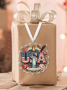 250th Anniversary Independence Day Hanging Decoration, 1776-2026 USA 250th Anniversary Commemorative Decoration, Patriotic Gift, Holiday Party Home Decor, July 4th Independence Day Hanging Ornament - Multicolor - View 9