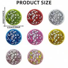 Disco Planet 貼布繡飾片衣物配件 平面刺繡貼片 適用於衣物、包包、鞋子、帽子、居家裝飾 熱轉印 - 熨燙款 - 查看 16