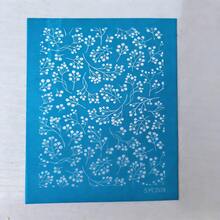 3件組 10.5x8.5cm 創意幾何圖案聚合物黏土絲網印刷模板，適用於黏土絲網印刷裝飾黏土及其他珠寶 - 彩色 - 查看 12