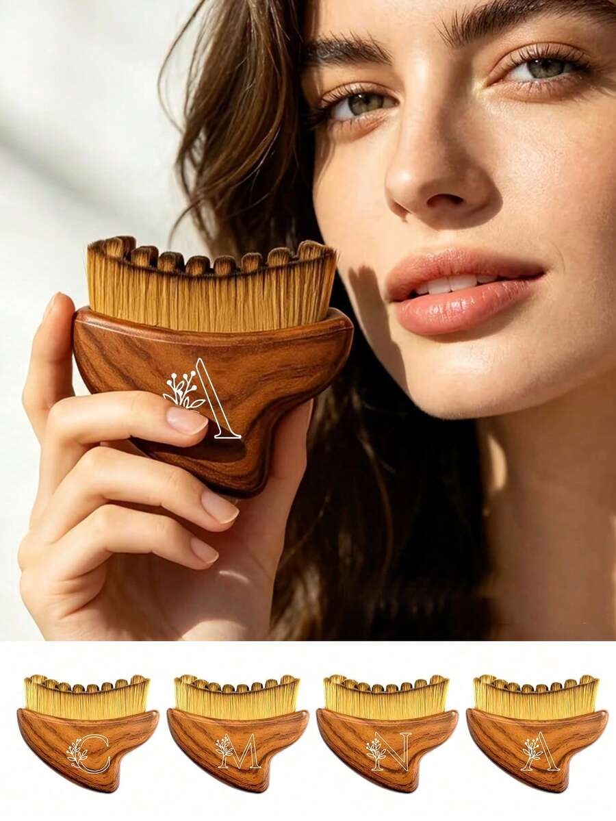 Bàn chải massage bạch huyết thiết kế nghiêng dễ cầm nắm, lông mềm mịn không gây kích ứng, thư giãn cơ mặt, quà tặng lễ tết, dùng cho gia đình và văn phòng, bền, chăm sóc da mặt nhẹ nhàng, quà sinh nhật cho cha mẹ và gia đình, dụng cụ thư giãn gia đình, tái sử dụng được - Nhiều màu - Xem 1