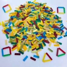 150g/Pack Colorful Glass Mosaic Tiles, Crystal Clear And Vibrant Colors, Suitable For DIY Crafts, Art & Craft Decoration, Mosaic Art, Murals, Artworks - Glass Strip - View 6