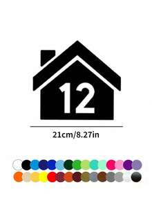 Trash Can Stickers (1/2/3/4/5/6/7/8/10pcs): Customizable Labels, Mailbox Numbers And Street Name Decals. Custom Street House Number And Trash Can Identification Stickers - Waterproof, Durable, Self-Adhesive, Easy To Apply. Multiple Colors Available; Suitable For Trash Cans, Mailboxes, Gates, Recycling Bins And Street Signs - Perfect For Outdoor Residential And Property Identification. - Multicolor - View 8