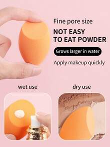 ronshadow 8pcs Pink Purple Orange Multicolor Long Handle Makeup Brush Set Including Powder Brush, Blush Brush, Foundation Brush, Eyeshadow Brush, Detail Brush + Makeup Sponge, Complete Soft Bristle Makeup Tool Set For Beginners - Multicolor - View 9