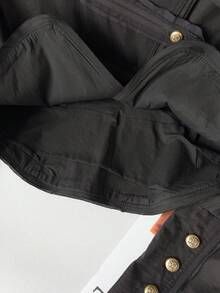GMFP Women's Casual Elegant Fashion Loose Stand Collar Short Jacket Black - Black - View 10