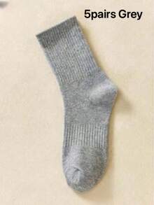 OBOVAY 40/30/24雙中性舒適運動襪，男士長襪適合運動訓練，女士長襪適合日常休閒商務，抗菌柔軟，黑白配色，防臭吸濕透氣，輕巧舒適，適合秋冬季節，20/10/8/6/4/2入裝 - 彩色 - 查看 22