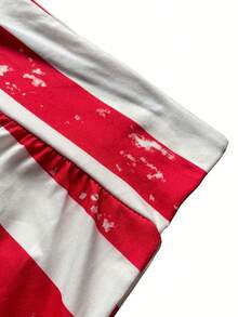 New 2026 Model: Wide Leg Casual Style Pants With American Flag Print. - 紅色 - 查看 6