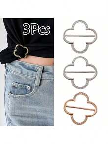 Set de 2/3/4/5/6/8 piezas de anillos clip para camisetas - Accesorios de moda para camisas, bufandas y sombreros, accesorios de prenda para ceñir la cintura - Accesorios de moda multifuncionales para ropa, bufanda, vestido elegante, hebillas en las esquinas - Multicolor - Ver 31