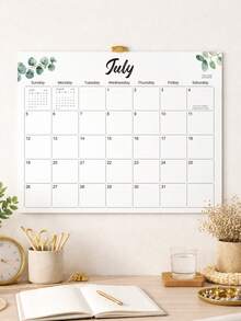 BUBU 1 Lịch treo tường/để bàn cỡ lớn phong cách tối giản năm 2026-2027, bố cục gọn gàng, dùng để sắp xếp công việc nhà/văn phòng, trang trí văn phòng, quà tặng cho nam và nữ. - màu xanh lá - Xem 2