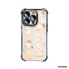 Gato Carcasa celular diseño moderno con protección completa contra caídas y rasgos, apta para múltiples modelos móviles como serie  5 hasta  17 Pro Max incluyendo Mini, Plus, Pro, Pro Max y 16e,  Galaxy serie A y S con A03,A04,A04e,A05,A06,A12,A15,A22,A32,A34,A35,A54,A55,S23,S24 Ultra, celulares  Moto G52,G54,G84, dispositivos  Poco C40,C65,M5s,M6 Pro 4G,X5,X6,X6 Pro y Redmi 9A,A3,Note 11 4G, funda cómoda duradera ideal para uso cotidiano personal - Negro - Ver 6