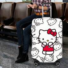 Miniso 俏皮 Hello Kitty 眨眼設計行李箱套，彈性保護行李箱皮，可愛防塵旅行保護套 - 顏色 - 查看 3