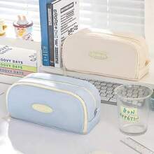 Multifunctional Multi-Layer Stationery Box, Student Stationery Storage Box, Large Capacity, Essential School Supplies For Back To School Season, Pen Case. - Blue - View 5