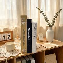 Desktop Decor Set 3 Decorative Books, Suitable For Home Living Room Study Decor | Premium Decorative Faux Books, Suitable For Office Desk Decor, Scene Atmosphere Decor Fake Books - 3pcs - View 6