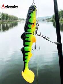 Avlcoaky 1個 16cm/25g 軟塑膠槳尾游餌 釣魚路亞假餌 - 彩色 - 查看 1