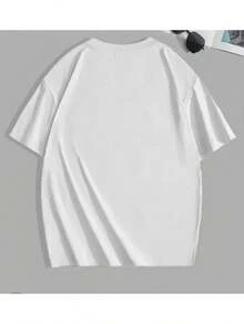 Women's Short-Sleeved T-Shirt For Couples, 100% Pure Cotton, Comfortable, Simple And Versatile As A Base Layer For Travel. Latest Model - 黑色 - 查看 7