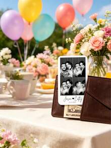 1pc Customized Wallet Card, Couple Photo Card, Personalized Wallet Insert Card, Perfect Gift For Husband, Boyfriend Or Partner, Birthday Gift, Father's Day Gift - Multicolor - View 6
