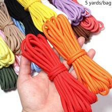 5m/Pack Polyester Braided Rope, Polyester Core Climbing Rope 5mm, Multipurpose Safety Cord Suitable For Pet Leashes, Craft Trims, DIY Projects, Phone Straps, Keychains, Bag Charms - Braided Rope - View 2