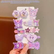 Sanrio 10件/1件裝可愛Hello Kitty髮夾套組，多功能女性髮飾，粉色髮夾套組，情人節禮物，日系Hello Kitty卡通髮飾，側分髮夾，聖誕節、婚禮派對髮飾，蝴蝶結與Hello Kitty卡通圖案。本套組亦屬於女性髮飾系列，包含髮圈、髮飾、吊墜髮夾、抓夾、髮針等。適合學生、公主、派對、遊戲主題、節慶及日常配戴。（部分配件隨機發貨） - 髮飾 - 查看 19