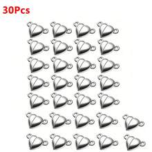 10/20/30pcs Heart Shaped Magnetic Clasps DIY Jewelry Necklace Bracelet Making Accessories - Love - View 11