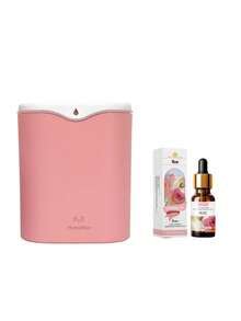 2L Large Capacity Desktop Humidifier, Includes 10ml Aromatherapy Essential Oil, 7-Color LED Light, USB Powered, Cool Mist, Suitable For Large Rooms, Offices, Living Rooms, Bedrooms And Plant Humidification, Home Decor, Pink/Green/White - Multiple Styles - View 13