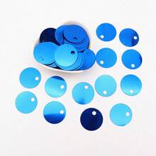 20g 58pcs Flat Round Loose Sequins 30mm Large Hole Sequin 3cm Bulk Embroidery Craft Sequin Colorful PVC Iridescent Applique For Garment Jewelry Making DIY Sewing Accessories, Aesthetic - 20 Grams - View 31