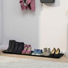 1 Pack 16"X55" Extra Large Rubber Shoe Tray – Slim Boot Mat For Entryway, Indoor & Outdoor Use, Long Rectangular Boot Tray For Muddy Shoes - View 6