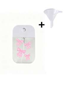 1/2pcs/Set Pink Bow Portable Card-Style Spray Bottle - Transparent, Refillable Spray Bottle, Perfect For Travel; Suitable For Perfume, Toner And Liquid Cosmetics; Essential Empty Container For Commuting Women, Travel Accessory, And Her Gift - Multicolor - View 13
