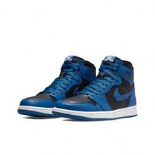 Nike Jordan Air Jordan 1 Retro High OG "Dark Marina blau" High Top Retro Basketball Schuhe Herren Damen Schwarz Blau 555088-404 - 555088-404 - Übersicht 9