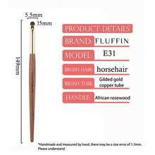 FLUFFIN E31 馬毛細眼影刷 小眼影眼線刷 眼部腫脹細節化妝刷 手工玫瑰木銅管 - 紅木色 - 查看 10