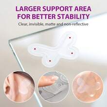VIANOMI 60pcs Ear Support Tape, Self-Adhesive Ear Lift Patches, Transparent Ear Shaping Stickers, Visual Slimming, Women's Photography Makeup Accessory, Invisible Ear Support Patches, Makeup Tool - Clear - View 6